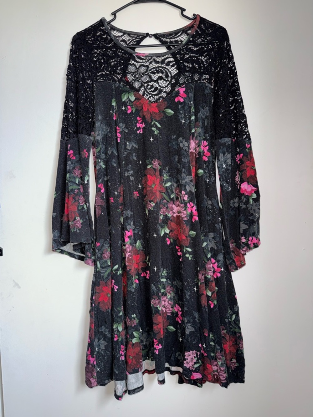 Torrid lacy dress with pockets 1X
